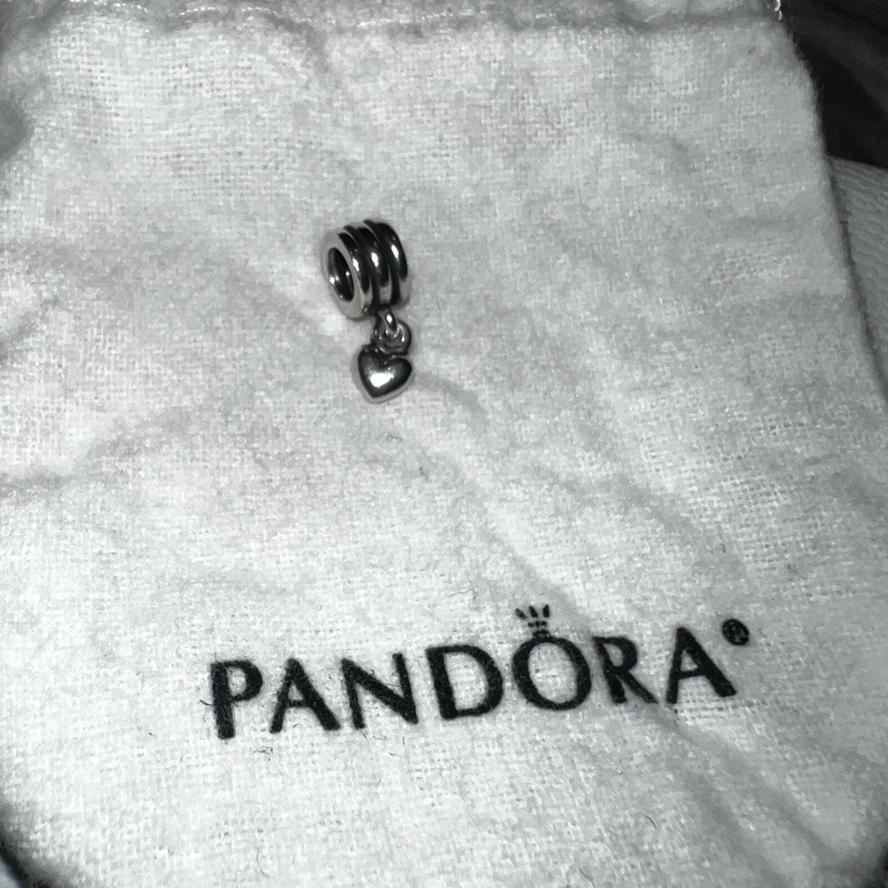 Pandora dangling heart silver